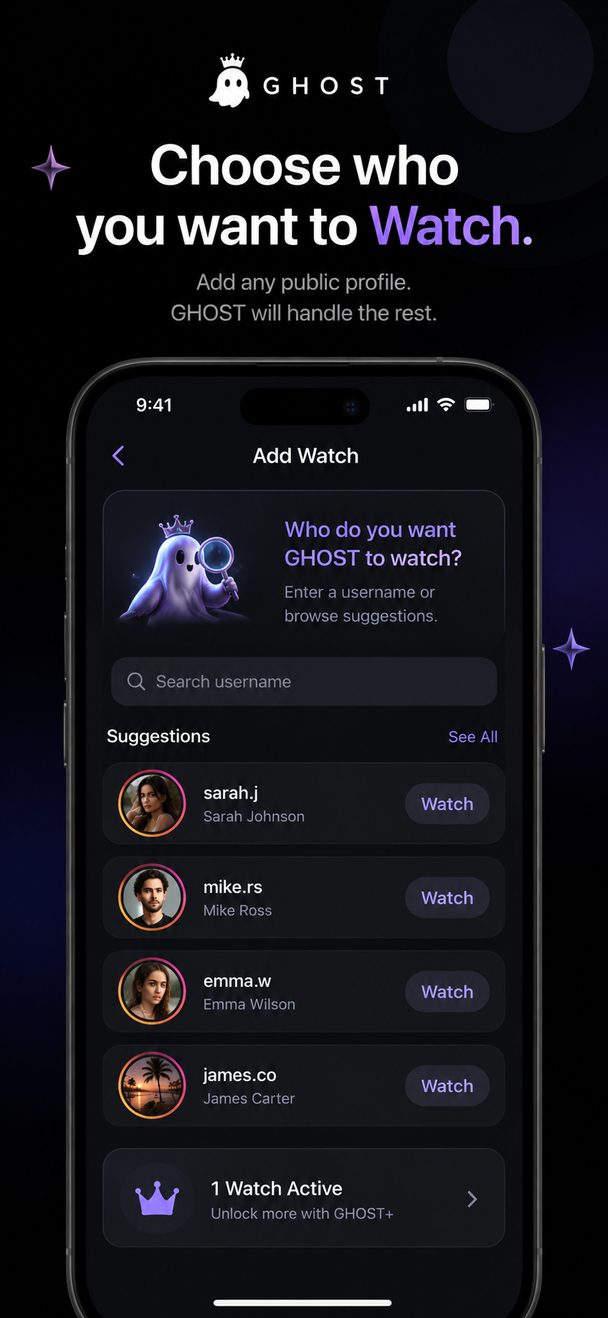 Adding a Watch in GHOST